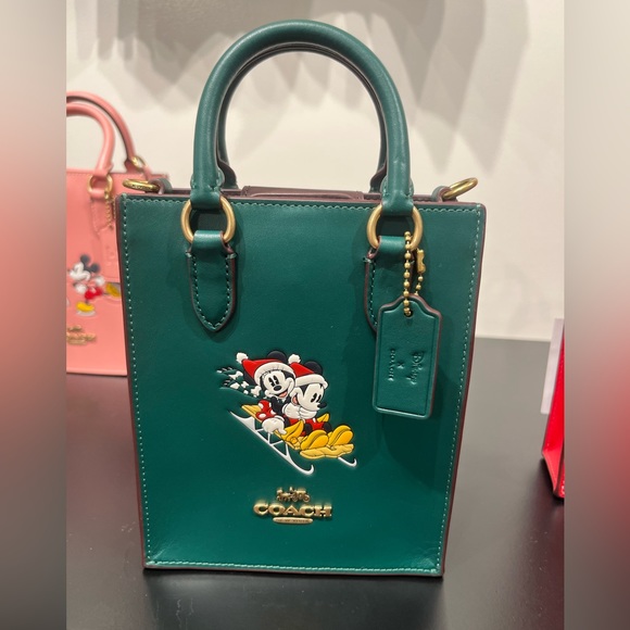 NWT Coach Outlet Disney X Coach North South Mini Tote With Sled Motif - Picture 2 of 9